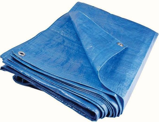 2m x 3m MODRÝ KONŠTRUKČNÝ KRYT PLACHTY