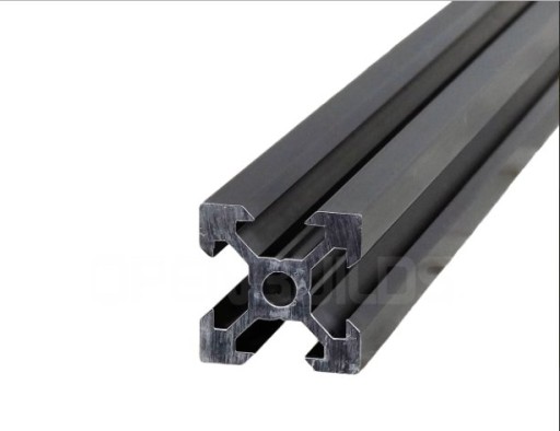 Hliníkový profil V-Slot čierny 20x20x250mm