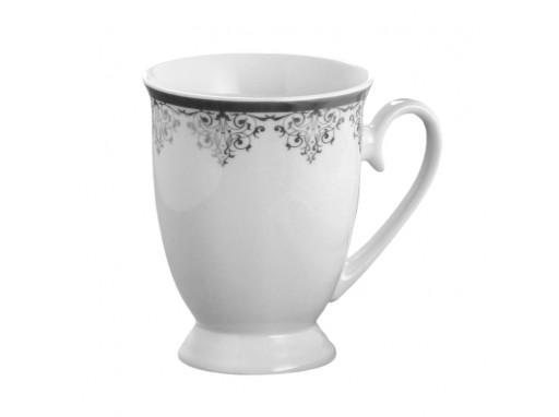 DIANA PORCELÁNOVÝ HRNČEK 300ML PLATINOVÝ NA NOŽKU AKO DARČEK