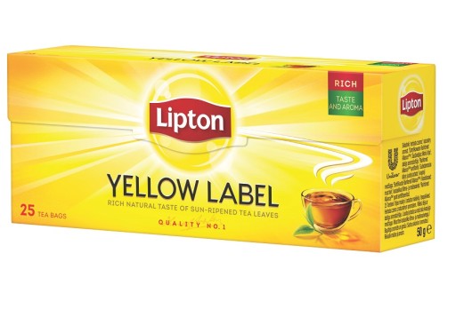 LIPTON Yellow Label Čierny čaj 25 vrecúšok