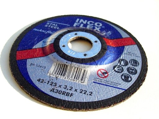 REZNÝ KOTÚČ LESKÉHO KOVU INCO FLEX 125x3,2