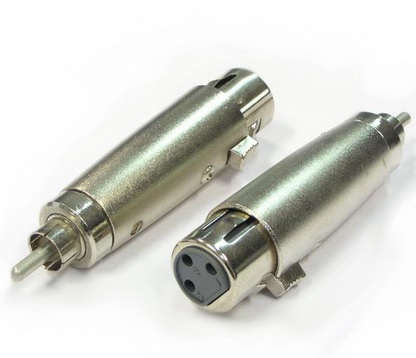 Adaptér RCA cinch / gn XLR zástrčka 3pin High 24h (1348)