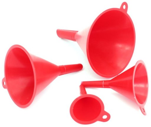 Sada lievikov 4 kusy: 50, 75, 100, 125 mm