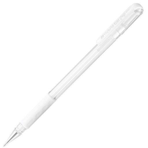Pentel 0,8 mm K118-W gélové pero, biele