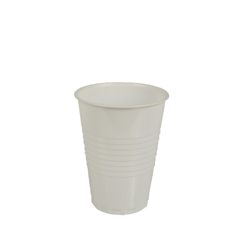 PLASTOVÉ HRNČEKY 200ml biely pohár na pitie 100 ks