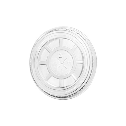 Veko ploché 78mm s štrbinou, PET poháre, 50 ks