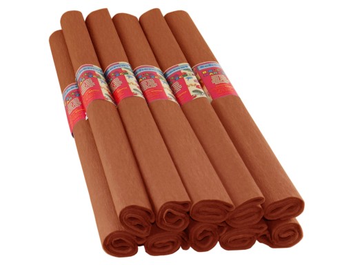 BROWN CRIPPED hodvábny papier 27 10 VALCOV