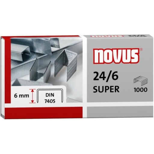 Sponky 24/6 DIN SUPER 1000 kusov NOVUS 040-0026