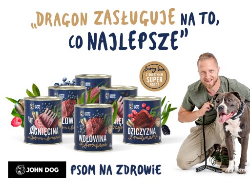 John Dog Berry Line Jahňacie s černicami 400g