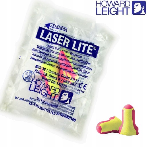 Zátkové chrániče sluchu Honeywell LaserLite 25 párov