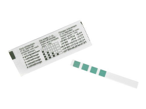 TESTOVACÍ PRÚŽOK TVRDOSTI VODY + NÁVOD NA LEŠTENIE