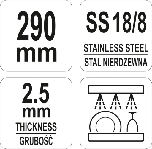 Vidlica na mäso, NEREZ CHROM, 290MM, YATO