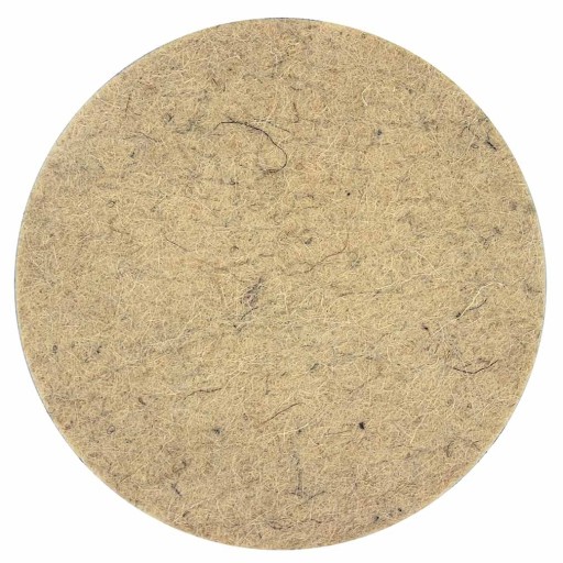 STRIEBORNÁ PLSTEŇ LEŠTIACA 125mm NA VELCRO 0260
