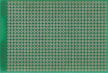 UM-61 Univerzálna doska 80x58mm THT montáž 682 otvorov
