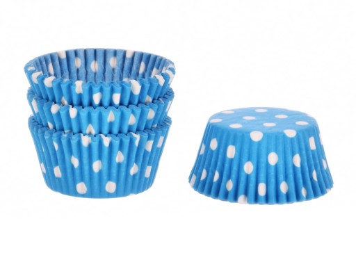 MODRÉ návliečky na košíčky s NOČNÍKMI 50x32 mm DEKORA 75 ks