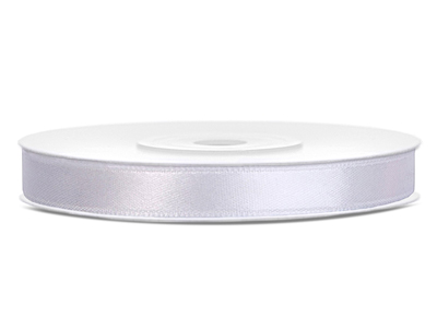 Biela saténová stuha 6mm stuha Communion