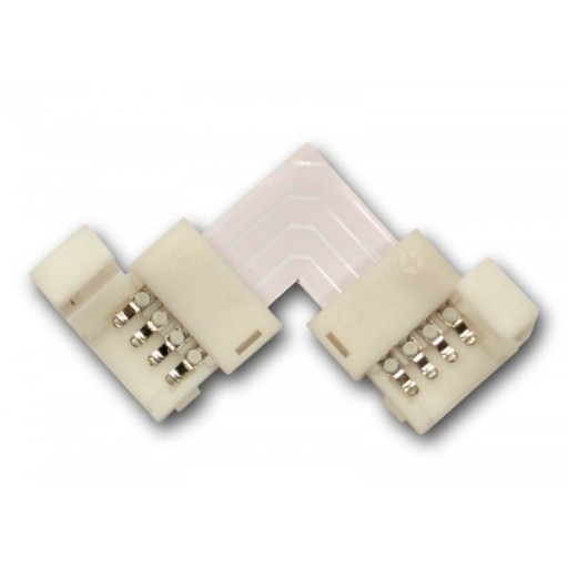 Uhlový konektor, RGB LED pásik 10mm, rohový konektor
