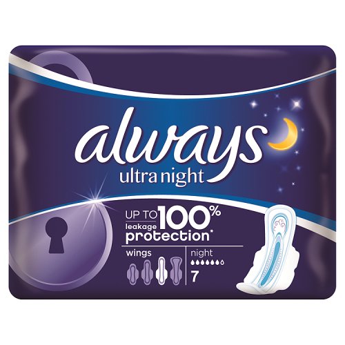 Vždy hygienické vložky s krídelkami, 7 ks.