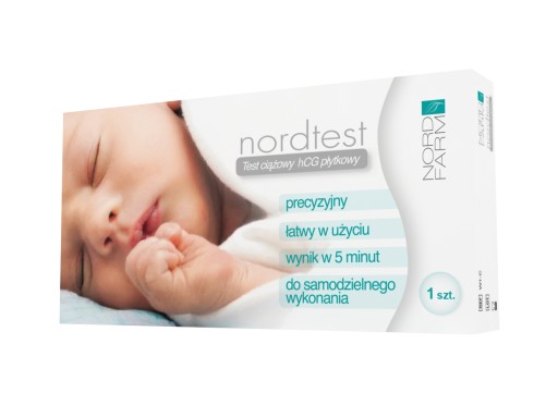 TEHOTENSKÝ TEST NordTest HCG doštička zisťuje skoré tehotenstvo 1 ks