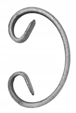 KOVANÉ PRVKY BALUSTRÁDY BRÁNY PLOTY PRVOK C 115 MM TYČ PLOCHÁ 12X6