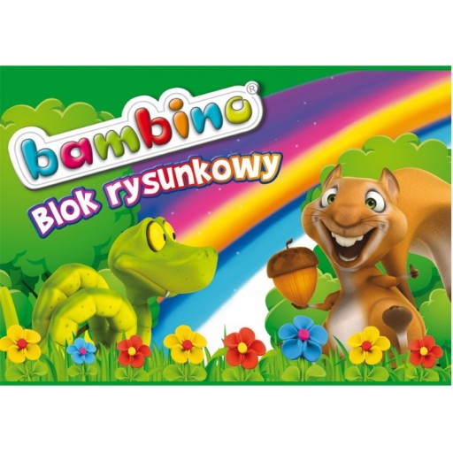 Biela podložka na kreslenie A4/20 listov BAMBINO - MIX