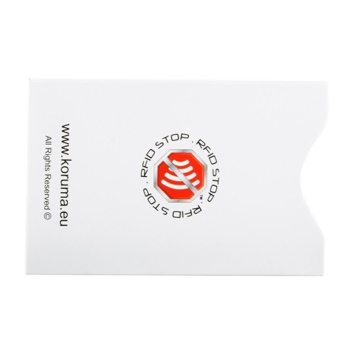 PROTI KRÁDEŽI RFID PAYPASS Puzdro na bezkontaktnú kreditnú kartu KORUMA