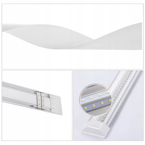 LED svietidlo 60cm do garáže Prisadený panel Odolné svietidlo 3 farby