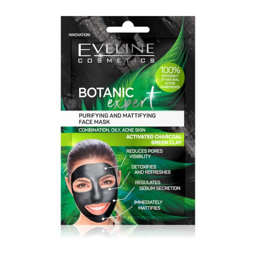 EVELINE BOTANIC EXPERT UHLÍKOVÁ ČISTIACA MASKA