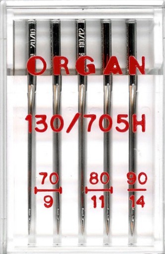 Ihlice organové univerzálne poloploché 130/705H 70-90