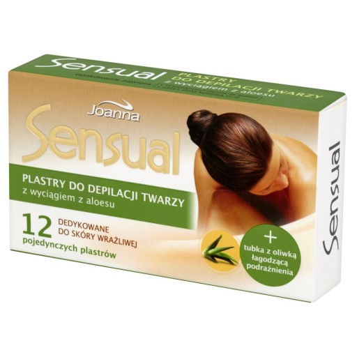 Depilačné náplasti na tvár Joanna Sensual Aloe