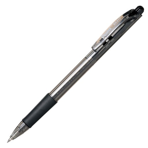 Pentel BK417 výsuvné guľôčkové pero, čierne