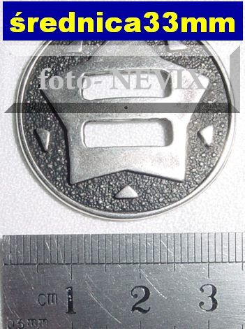 CONCHO ROUND 33mm gombička starostrieborná WESTERN vesta čapky