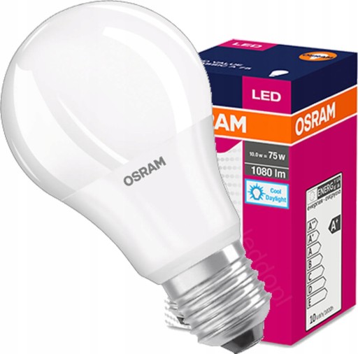 LED žiarovka A60 E27 10W = 75W 1080lm OSRAM 6500K