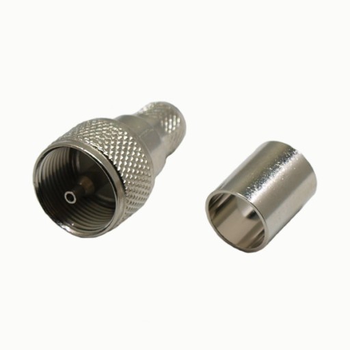 5 ks. UC-1 UHF krimpovacia zástrčka pre kábel RG11