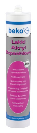 BEKO svetlý akrylový tmel BIELY tmel