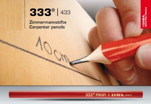 Stolárska ceruzka Lakovaná leštená 240mm lyra