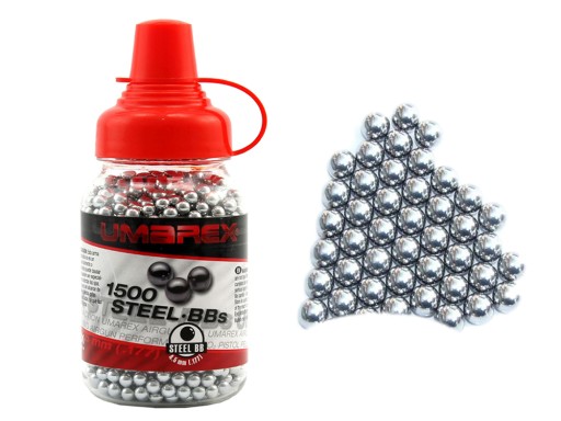 Umarex BBs OCELOVÉ GULIČKY DO STRIEBORNEJ VZDUCHOVKY 4,5 mm 1500 ks.