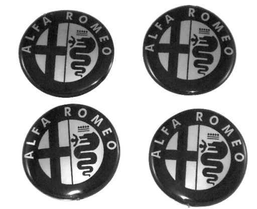 ALFA ROMEO 70mm EMBLÉMY, NÁLEPY, NÁBOJE, RÁFKY