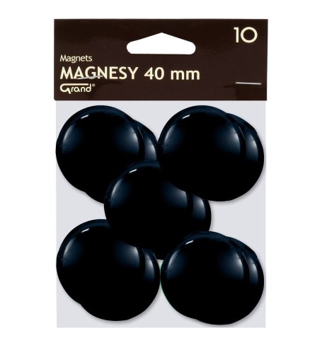 Veľký magnet 40mm 10ks čierny
