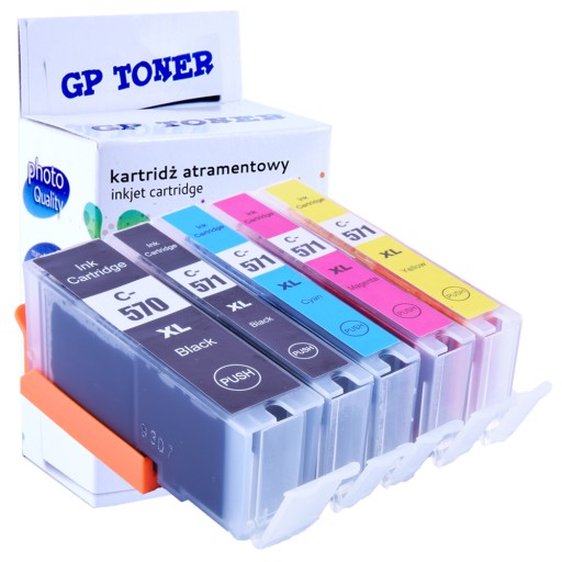 5x atramenty pre CANON Pixma MG5750 MG6850 MG7750 6850 7700 TS5050 8040 XL NOVINKA