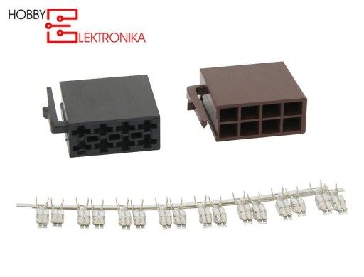 Zástrčka ISO 2xPIN komplet s koncovkami