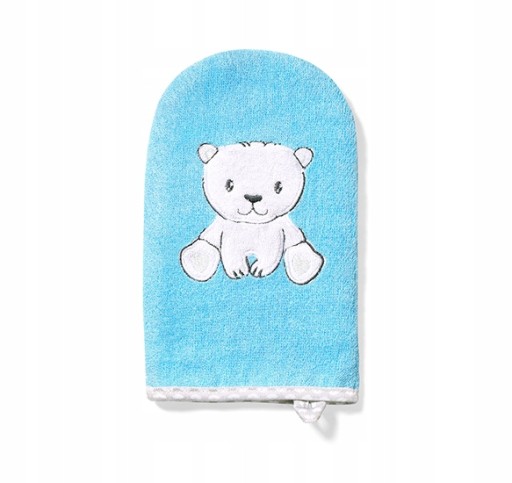 BABYONO BAMBOO Rukavice na kúpanie MODRÁ 347