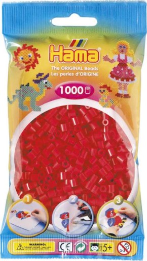Hama MIDI Beads 1000 Beads 207-05 Červená