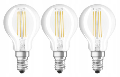 FILAMENT LED žiarovky E14 4W=40W 470lm OSRAM 2700K