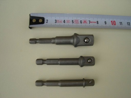 Adaptér SET adaptéry na skrutkovače 1/4 3/8 1/2