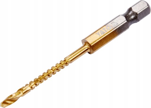 YATO HSS-TiN FRÉZACÍ VRTAČ DO KOVU 3,0mm ŠEST