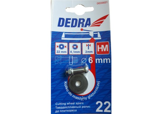 KOLESO NA REZAČKY OBKLADOV 22/2MM