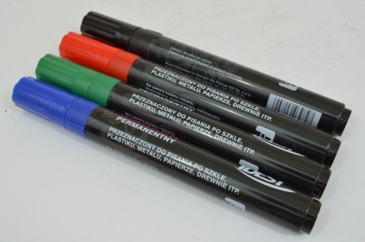 PERMANENTNÉ stavebné fixky, 4 ks COLORS MARKER