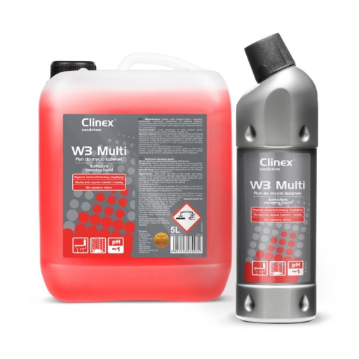 Clinex W3 Multi - Čistiaci gél do kúpeľne a WC 1 l