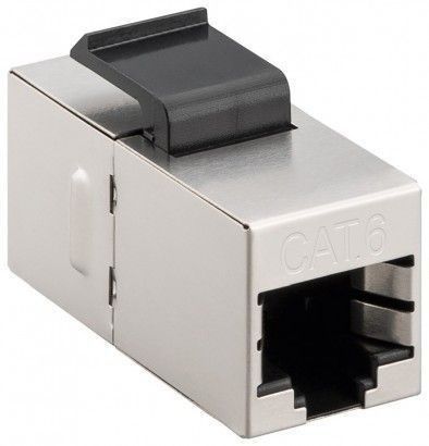 Keystone RJ45 CAT 6 STP konektor, tienený, 2x RJ45